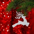 thumbnail image 4 of Taotanxi Acrylic Reindeer Ornaments Christmas Tree Dancing Hanging Figurine Decoration Decorative Deer Ornaments For Home Christmas Tree Party Supplies (Silver Reindeer), 4 of 6