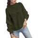 thumbnail image 1 of Gibobby SuéTer Para Mujeres Para Frío De Cuello Redondo Para Mujer Con Estampado Manga Larga Mezcla De Lana Cálida Ideal Para Primavera Y Otoño(Verde,XG), 1 of 6