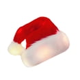 thumbnail image 1 of Kearding Sombrero de Papá Noel de terciopelo para Navidad, ropa de invierno suave y cómoda, sombreros de Papá Noel no tejidos Kits de decoración para fiestas Blanco Cálido Infantil, 1 of 6