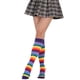thumbnail image 5 of Calcetines a rayas hasta la rodilla Minnieouse 1 par arcoiris corazón único cómodos cálidos medias de moda Type10 NO10, 5 of 6