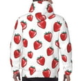 thumbnail image 7 of Sikiie Hand Drawn Strawberry Men's Hoodie, Essentials Hoodie, Sweatshirt, Pullover Hooded Sweatshirt for Men-Medium, 7 of 7