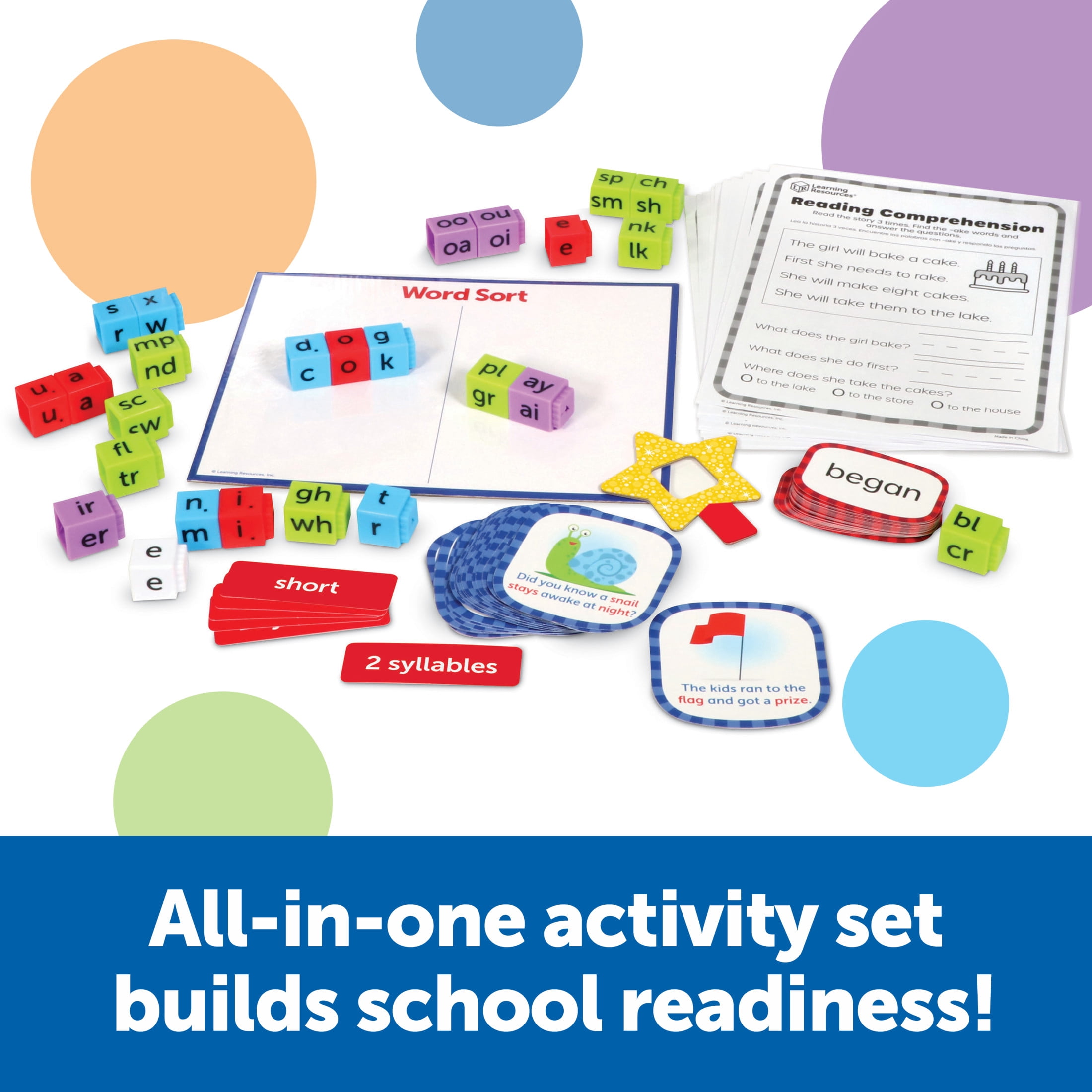 Learning Resources Skill Builders! 1st Grade Reading Homeschool and Classroom Supplies, Reading Games for Kids Ages 6 and Up