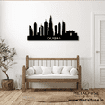 thumbnail image 4 of Wooden Wall Art for Home Decoration | Dubai Skyline | Black, 4 of 8