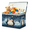 Color 2, variant on Jiaoprinted Misty Snow Fir Pine Forest Toy Storage Box Chest with Lid & Divider, Winter Foldable Toy Organizer Bin with Sturdy Handles for Nursery Living Room, 85L, 25"x13"x16"