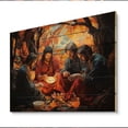 thumbnail image 2 of Designart "Supper Christianity Last wall art" Spiritual Print on Natural Pine Wood, 2 of 5