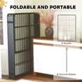 thumbnail image 6 of 39 Inch Exercise Pen, Heavy Duty Dog Playpen, 8 Panel Metal Pet Fence for Medium and Large Dogs, Black, 6 of 6