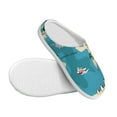 thumbnail image 3 of Fotbe World Map With Animal Pattern Women's Fuzzy Curly Fur Memory Foam Loafer Slippers Indoor Outdoor Slippers Winter Home Shoes-46/47, 3 of 7