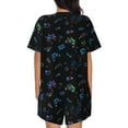 thumbnail image 3 of Vsdgher Dragon Print Men's Short Sleeve Stretch Polo Shirt, Moisture-Wicking Performance Polo Shirt, 3 of 9