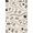 Ivory, Pattern 15, variant on ODIKA 4'x6' Blue Coral Geometric Patterned Design Washable Area Rug Eclectic Shapes with Intricate Borders Pet Friendly, Non-Shedding for Bedroom, Reading Nook