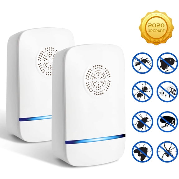 Ultrasonic Pest Repeller, Electronic Indoor Pest Repellent Plug in for Insects, Mice,Ant, Mosquito, Spider, Rodent, Roach, Mosquito Repellent for Children and Pets' Safe2 Packs