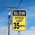 thumbnail image 6 of Uxcell 2-Pack Speed Limit 35 MPH Sign 12" x 8" Aluminum Weather Resistant Traffic Sign, 6 of 7