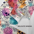 thumbnail image 6 of Sikiie Skulls and Roses tapestry wall hanging home decor for bedrooms, living rooms, dorms 60x51in, 6 of 6