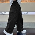 thumbnail image 5 of JFTTX Big Boys Baggy Pants Wide Leg Baggy Pants for Boys Elastic Waist Casual Trousers with Pockets, 5 of 5