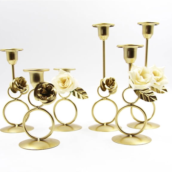 VONKY Advent Candle Holder Peaceful Atmosphere With Gold Elegance About Size Gift Gold Candle Holders A