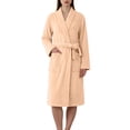 thumbnail image 2 of SELONE Fluffy Bathrobes for Women Coral Fleece Robe Lace up Long Sleeve Sleepwear with Pockets Spa Shower Housecoat, 2 of 8