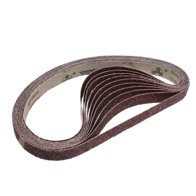 Paquete de 10 cinturones de lijado abrasivos de 25x762 mm 36-600Grit Sander 36 grano Zulema Cintas de lijado