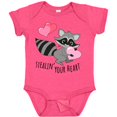 thumbnail image 3 of Inktastic Stealin' Your Heart Cute Raccoon Boys or Girls Baby Bodysuit, 3 of 5