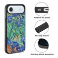 thumbnail image 2 of WIRESTER Shockproof Soft Rubber Cover Case for Apple iPhone 17 Air 6.6" 2025, Irises Vincent Van Gogh, 2 of 5
