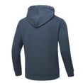 thumbnail image 6 of Pdbokew Hoodies for Men Heavyweight Fleece Sweatshirt - Full Zip Up Fleece Jacket GreyBlue XL, 6 of 7