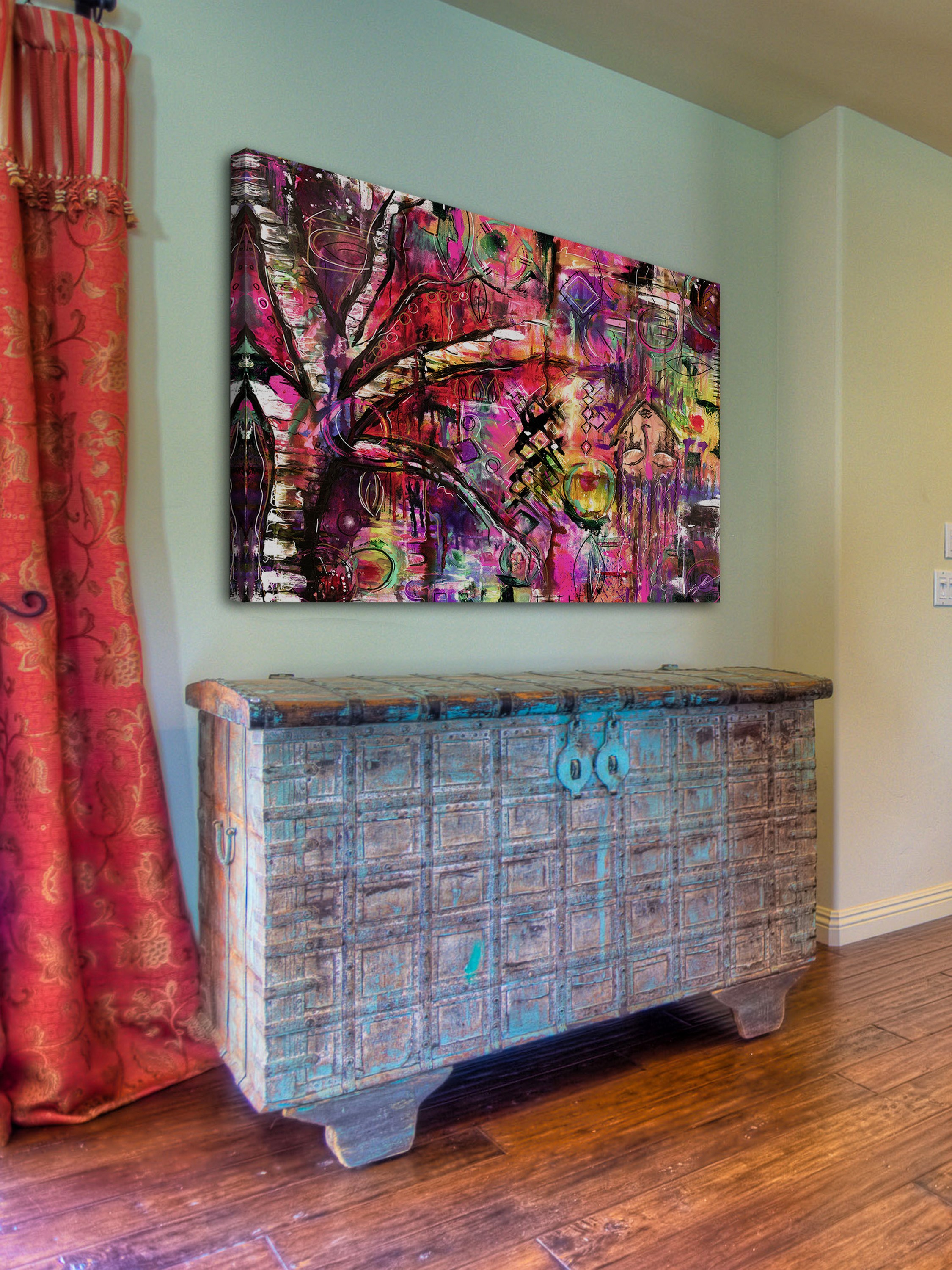 "Abstract Surrealism" Painting Print on Wrapped Canvas