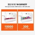 thumbnail image 6 of KFFKFF Raffle Drum, Expert-Grade Ticket Rotation Enclosure with Dual Keys, See-Through Raffle Drawing Spinner, Accommodates 10000 Tickets or 300 Lottery Balls, 6 of 9