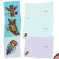 thumbnail image 3 of The Best Card Company 20 Assorted Thank You Note Cards Boxed Set 4 x 5.12 Inch with Envelopes (10 Designs, 2 Each) Wiry Wildlife AM10324TYG-B2x10, 3 of 6
