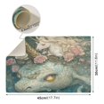 thumbnail image 4 of Qxltty Unicorns and Sea Monsters Leather Drying Mat for Kitchen Countertops Coffee Mats Hide Stain Quickly Absorbs Water Tableware Decor, 4 of 6