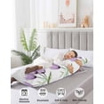 thumbnail image 4 of Purple Tulip Body Pillow Covers, Modern Blossom Pastel White Floral Petal Soft Bed Throw Pillowcases Breathable Cooling Long Lumbar Body Pillow Sham Cover for Bed Sofa 20''x54'', 4 of 7