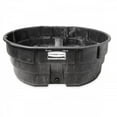 Rubbermaid 300 Gallon Black Resin Stock Tank with Drain Plug