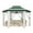 Green, variant on 13x13 PopUp Gazebo, Canopy Tent, with Zippered Mesh Sidewalls and Carrying Bag, Hexagonal Canopy Shelter, Outdoor Gazebo for Backyard & Patio Furniture