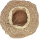 thumbnail image 3 of Sombrero de paja plegable de ala ancha para el sol, sombrero de paja con flores, sombrero de verano para mujer, ideal para vacaciones en la playa, 3 of 5