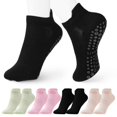 thumbnail image 1 of 4 Pairs Pilates Grip Socks Yoga Socks Pilates Socks Short Socks Women Grip Socks Pilates Socks Ankle Socks, 1 of 3