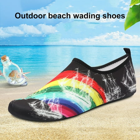 

HCfuz 1 Pair Womens Mens Shoes Quick-Drying Durable Cotton Water Beach Socks for Swim