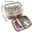 thumbnail image 3 of IMENGL Clearance! Delayuji Needle and Thread Kit Sewing Kit with Case Portable Sewing Sewing Kit for Home Adults Beginner Emergency Contains Thread Scissors Needles Measure One Size Gray, 3 of 7