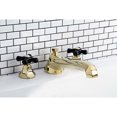 thumbnail image 2 of Kingston Brass KS4302PKX Duchess Two-Handle Deck Mount Roman Tub Faucet, Polished Brass, 2 of 6