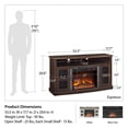 thumbnail image 2 of Ameriwood Home Barrow Creek Fireplace Console for TVs up to 60" in Black Oak, 2 of 11