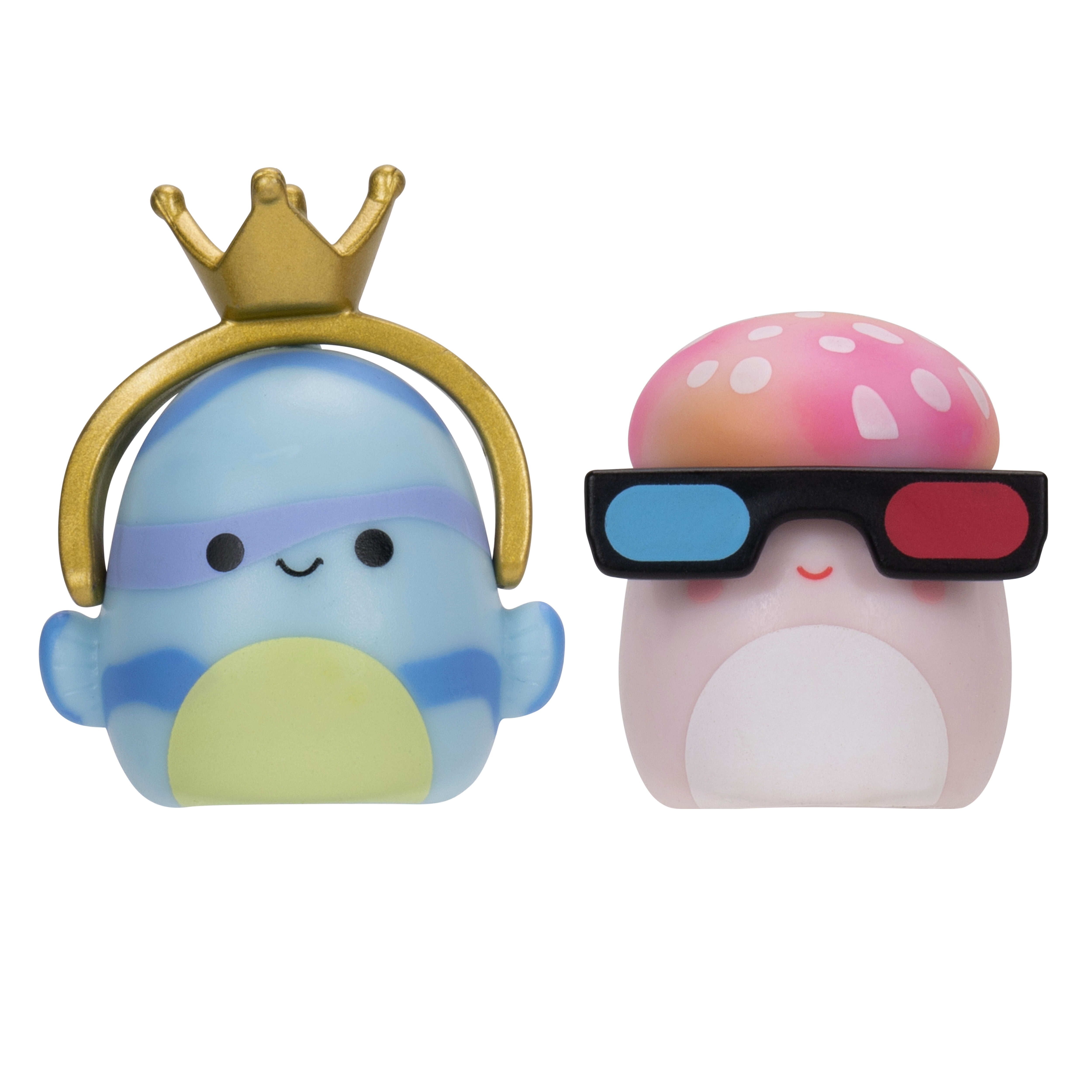 Squish-a-longs Mini Squish Toys – 8 Figures with Accessories, Ring, Ages 3+, Novelty Toy