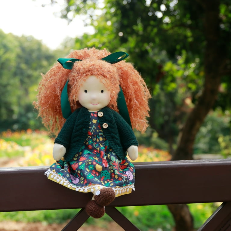 BlissfulPixie ハンドメイド人形 BlissfulPixie, Handcrafted Waldorf Doll, 12-inch, Organic Cotton