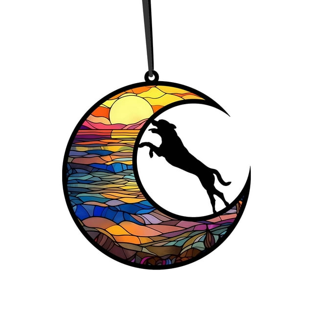 CEHVOM Pendentif Coloré en Acrylique, Étiquette de Chien Mignonne, Pendentif Commémoratif pour Animal de Compagnie