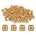 thumbnail image 1 of 50 Packs M3 Threaded Inserts Brass Heat Set Insert M3x4mm, OD 5mm Knurled Insert Nuts, 1 of 6