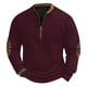 thumbnail image 2 of Blusas y camisas de manga larga con cuello redondo Sudadera con capucha de cuello redondo para hombre Jersey estampado Blusa de poliéster de manga larga para hombre, 2 of 4