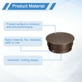 thumbnail image 3 of Uxcell 28pack 19mm(3/4")" Nylon Hole Plugs, Flush Type Panel Round Snap In Fastener Knockout Plugs, Brown, 3 of 6