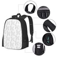 thumbnail image 2 of Balery Poodle Dog Mochila para hombre y mujer - Tela Oxford 600D resistente - Gran capacidad, resistente al agua, ideal para la escuela, viajes y senderismo, 2 of 6