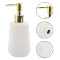 thumbnail image 5 of Unique Bargains 1 Pc Simple Cone Shape Soap Pump Dispenser for Bathroom Hotel 300ml White, 5 of 6