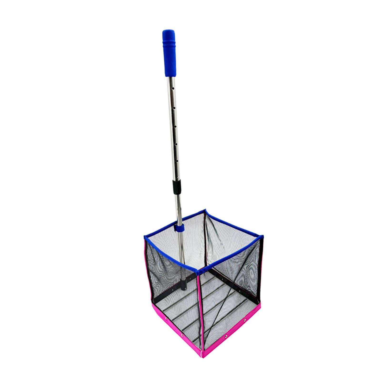 funtasica Pickleball Ball Retriever Grabber Basket Adjustable Telescopic Rod Balls Pickup Tool Pickleball Ball Collector Gatherer