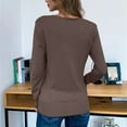 thumbnail image 5 of Baberdicy Knit Cardigan Womens Solid Button Down Long Sleeve Classic V Neck Knit Cardigan Sweater Casual Shorts ( Brown S ), 5 of 7