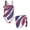 America's 250 Years Anniversary US Flag Stripes Stars, variant on Tiger Stripes Swimsuit for Girl Orange Animal Skin Print Girls Swimsuits Cover Mesh Cover Up Skirts One Shoulder Swimwear for Summer Beach Vacation,Modest Swimwears for Pool Party,9-10Y