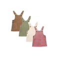 thumbnail image 7 of Qiylii Girls Suspender Skirt Solid Corduroy Adjustable Straps Mini Dress, 7 of 7