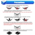 thumbnail image 7 of HOMEYA Kids Camping Hammock,Ultralight Portable Parachute Nylon Sling Swing Hammock,Durable Kids Camping Gear with Tree Strap & Carabiners,Up to 500lbs, 7 of 7