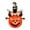Orange, White, variant on HOMCOM 6FT Inflatable Halloween Jack-O-Lantern and Ghosts, Inflatable Outdoor LED Yard Display, Built -in LED